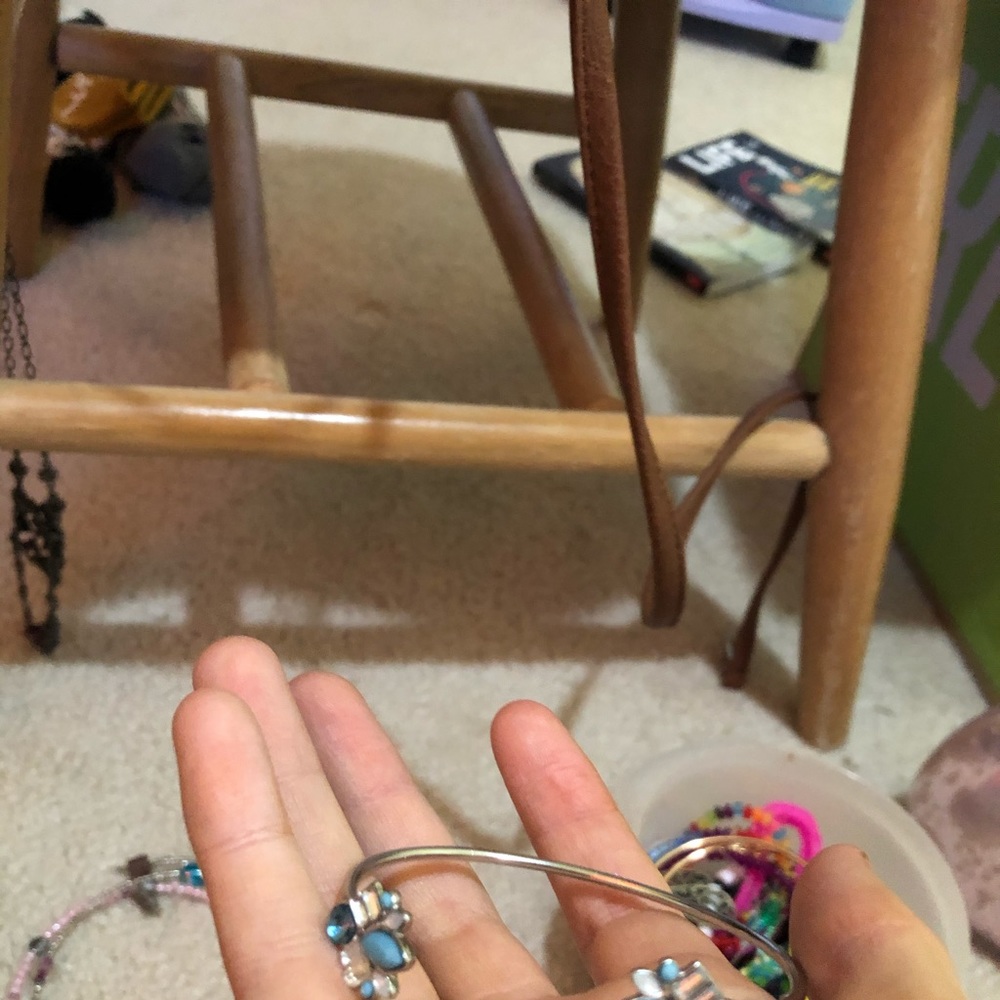 Simple blue bangle